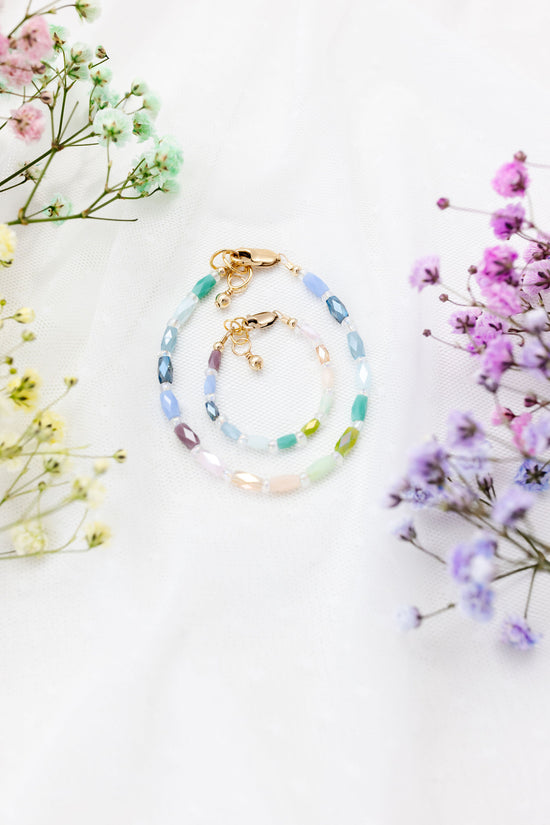 Technicolor Mom + Mini Bracelet set