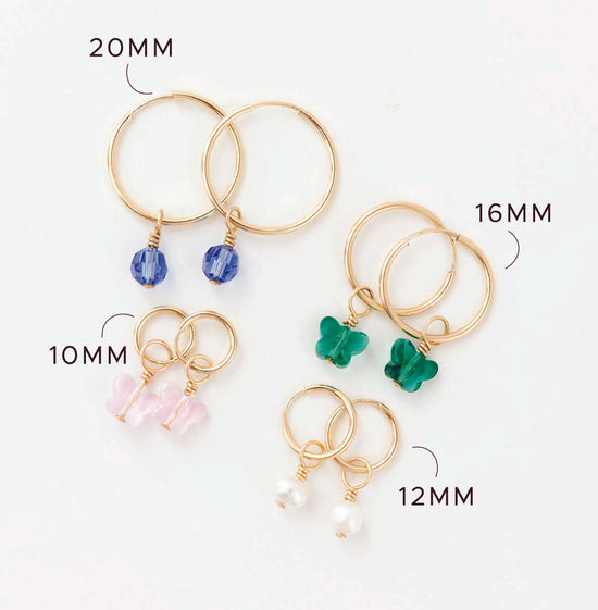 Birthstone Charms For Forever Hoops (8MM)