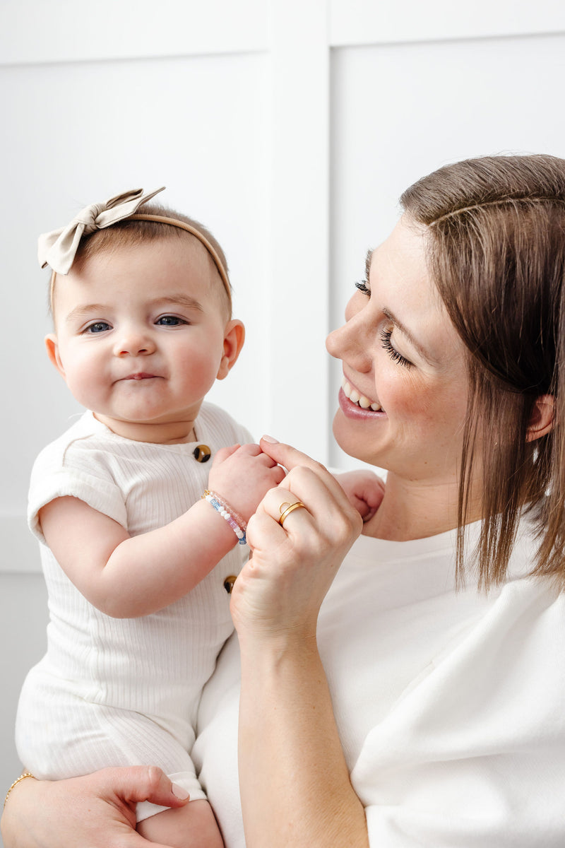 Isabela Baby Bracelet TwoPack (4MM + 6MM Beads) gemsbylaura