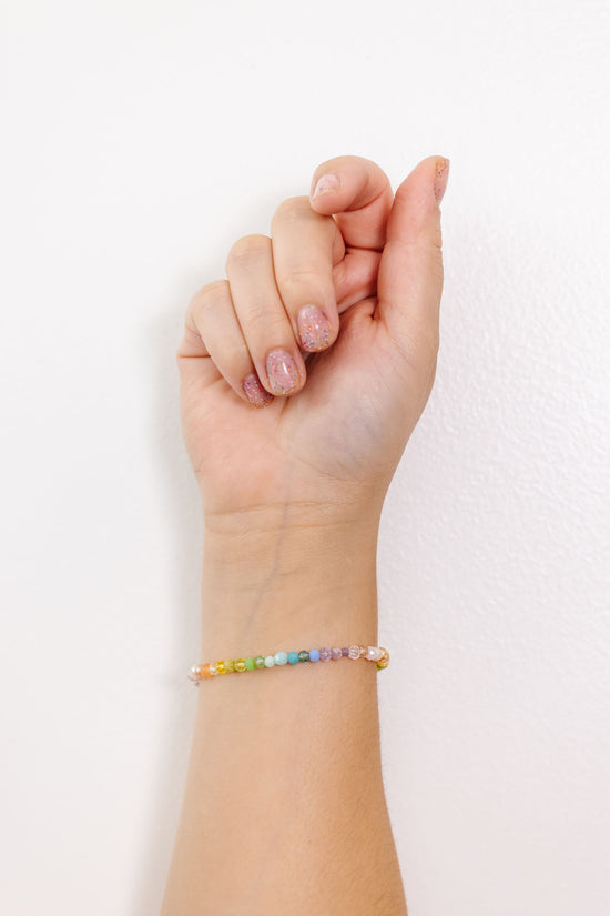 Stretchy Spectrum Adult Bracelet (3MM + 4MM Beads)
