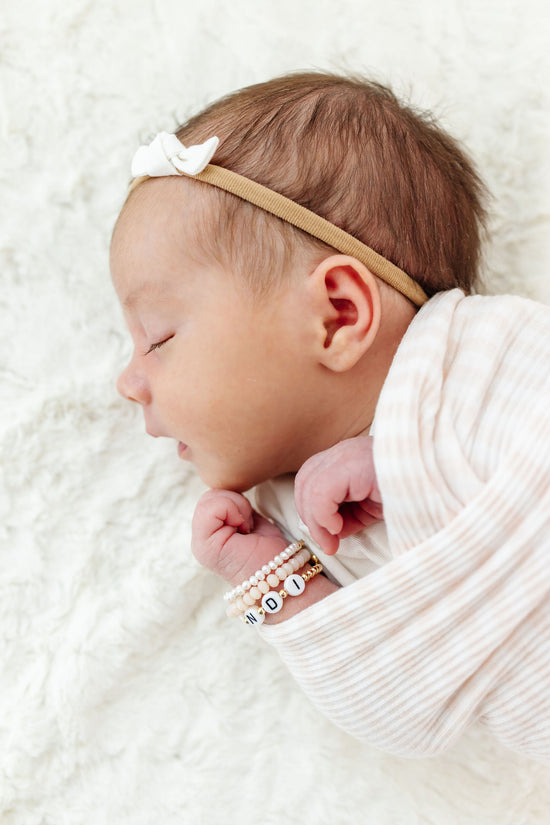 Seashell Baby Bracelet (4MM beads)