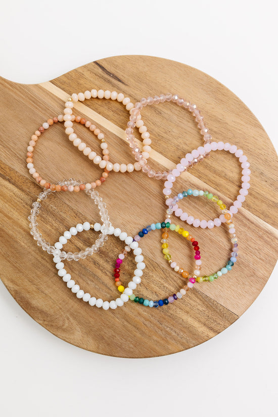 Stretchy Seashell Adult Bracelet (6MM Beads)
