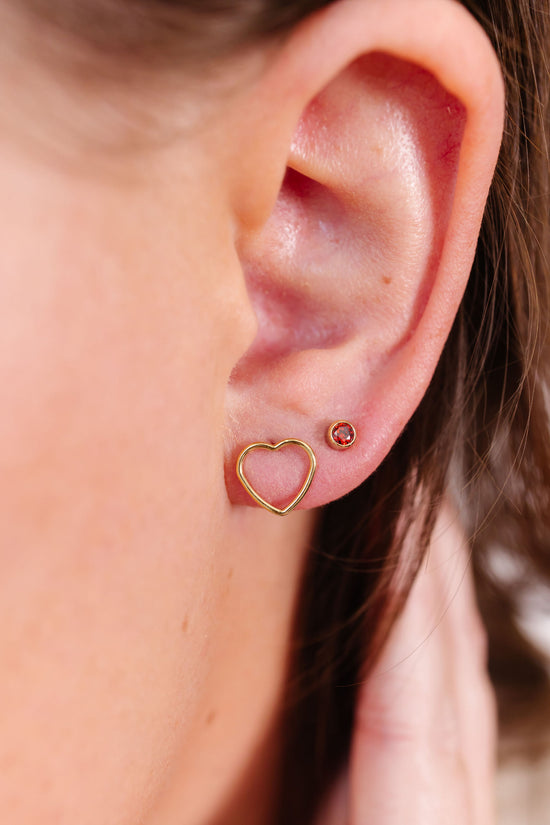 July Birthstone Stud Earrings