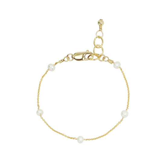 Floating Pearl Adult Bracelet (4MM Beads)