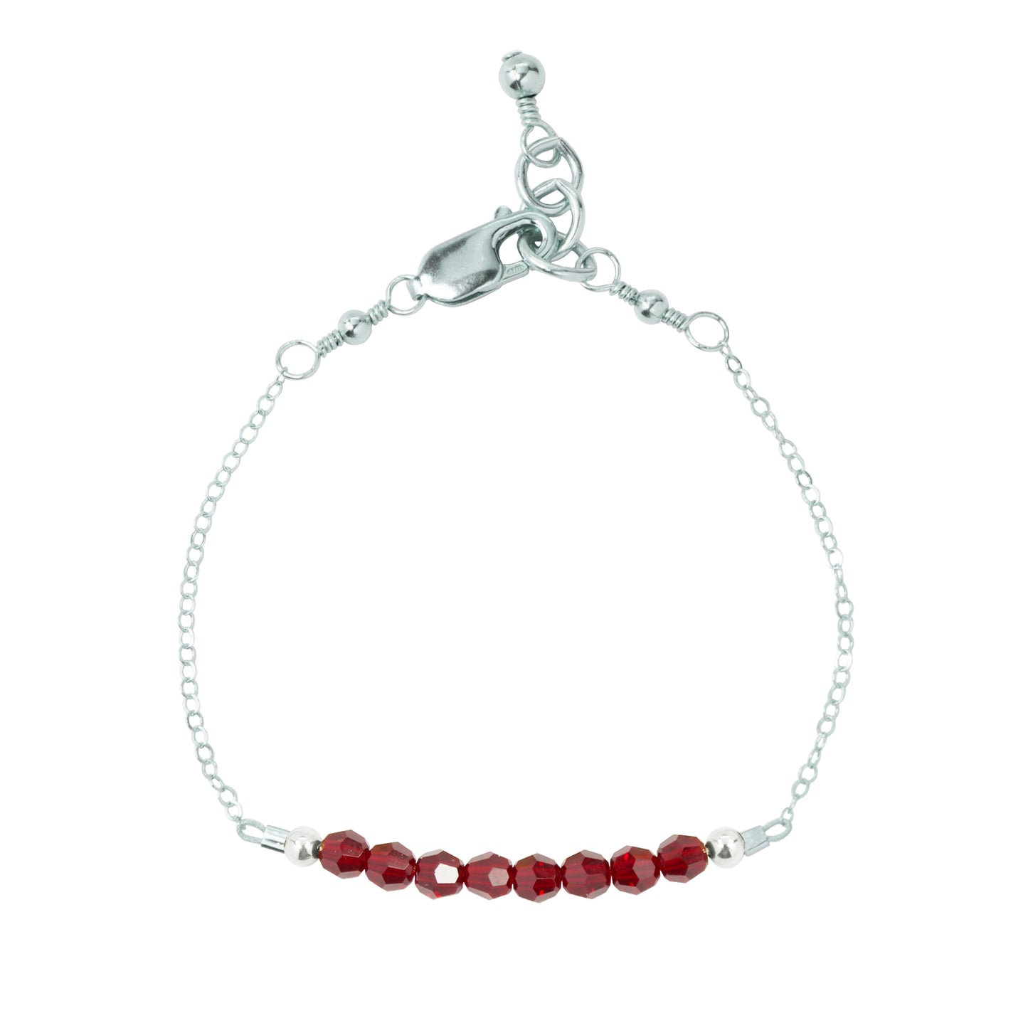 January Adult Chain Bracelet (4MM beads)