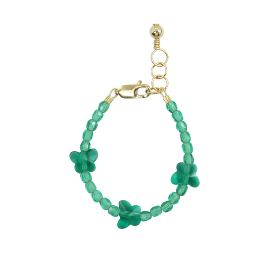 Malachite Baby Bracelet (3MM + 4MM Beads)