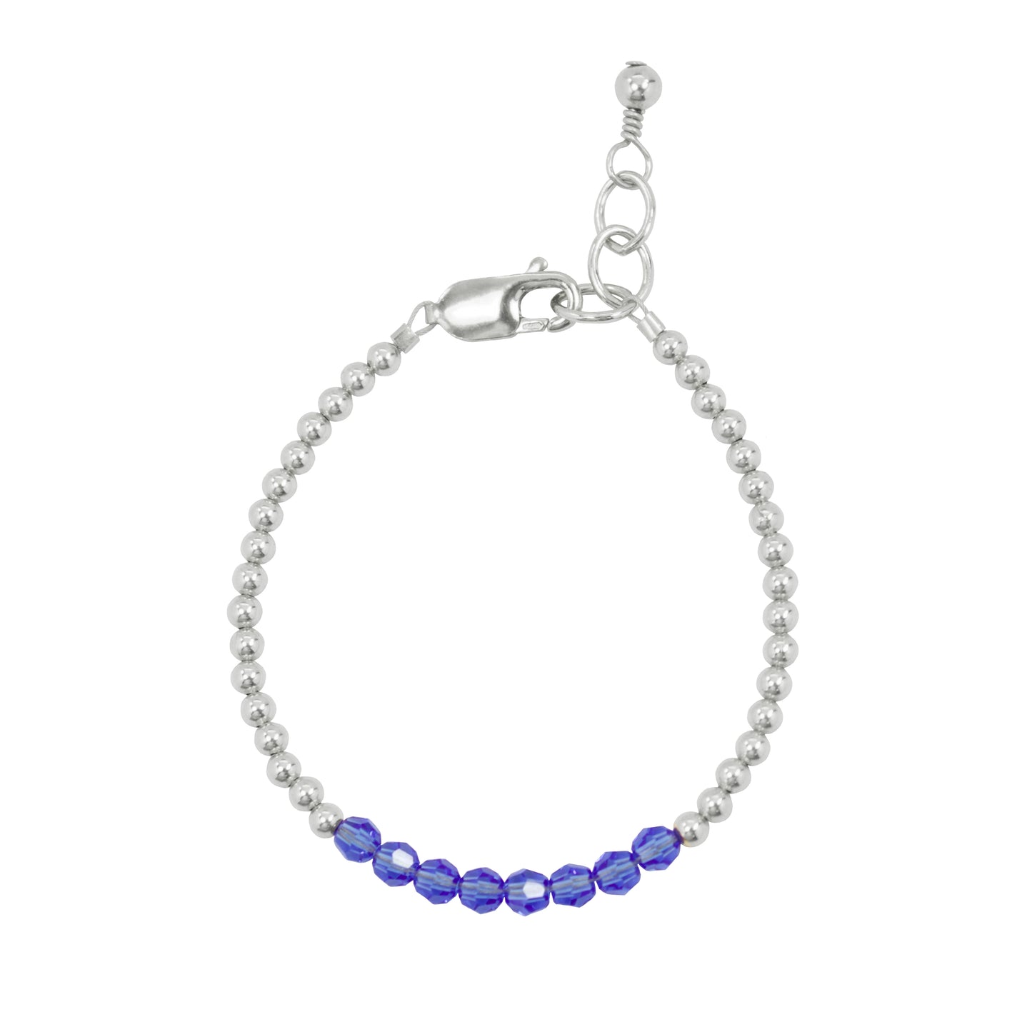September Birthstone Adult Bracelet (3MM + 4MM beads)