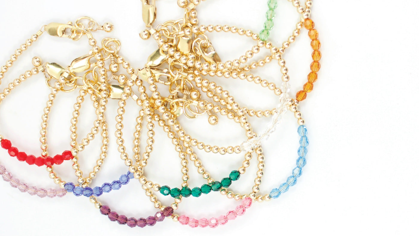 GEMS Handcrafted Birthstone Bracelets + Necklaces: An exceptional gift for an exceptional person