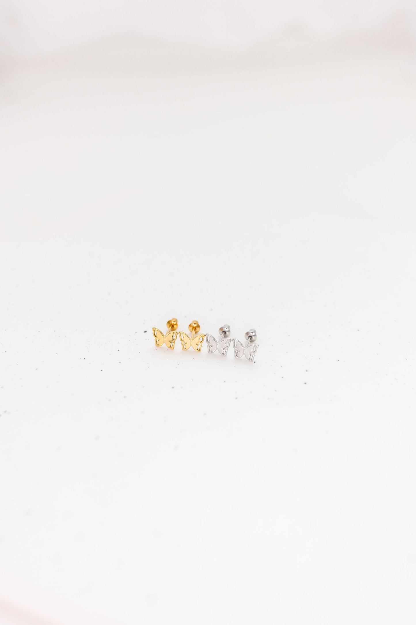 Butterfly Screw Back Earrings