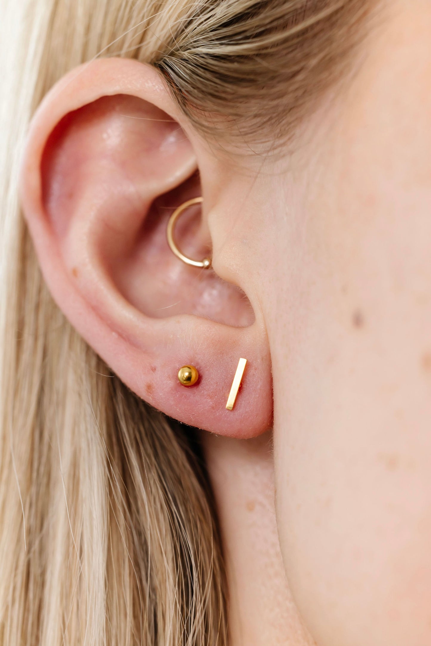 Bar Screw Back Earrings