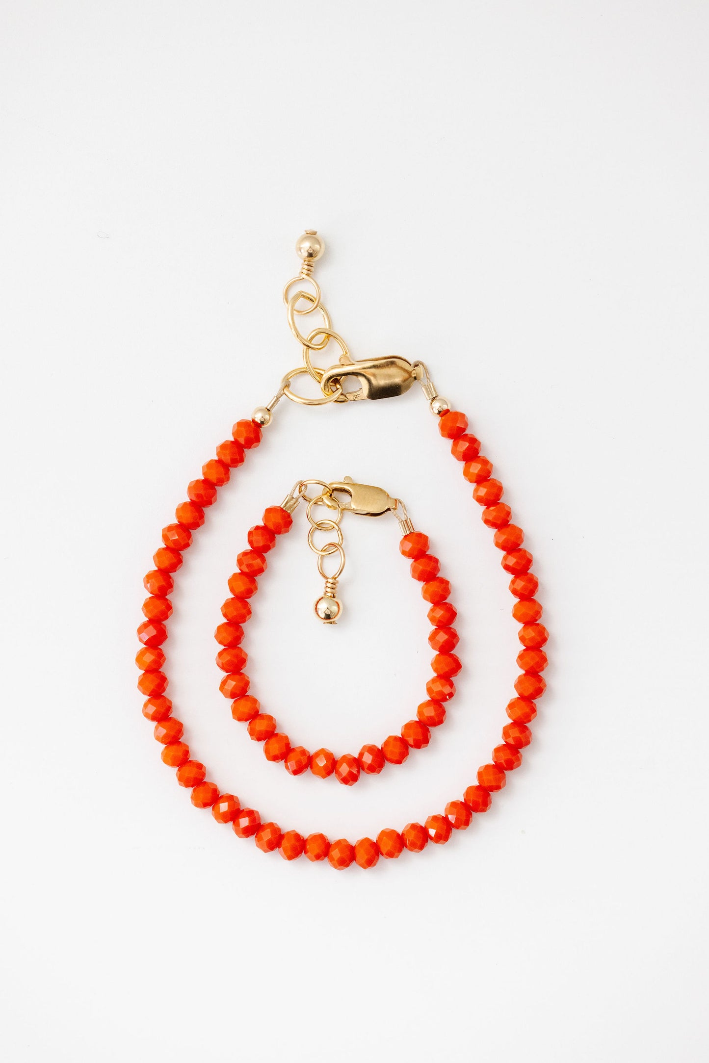 Load image into Gallery viewer, Pumpkin Baby Bracelet (4MM beads)
