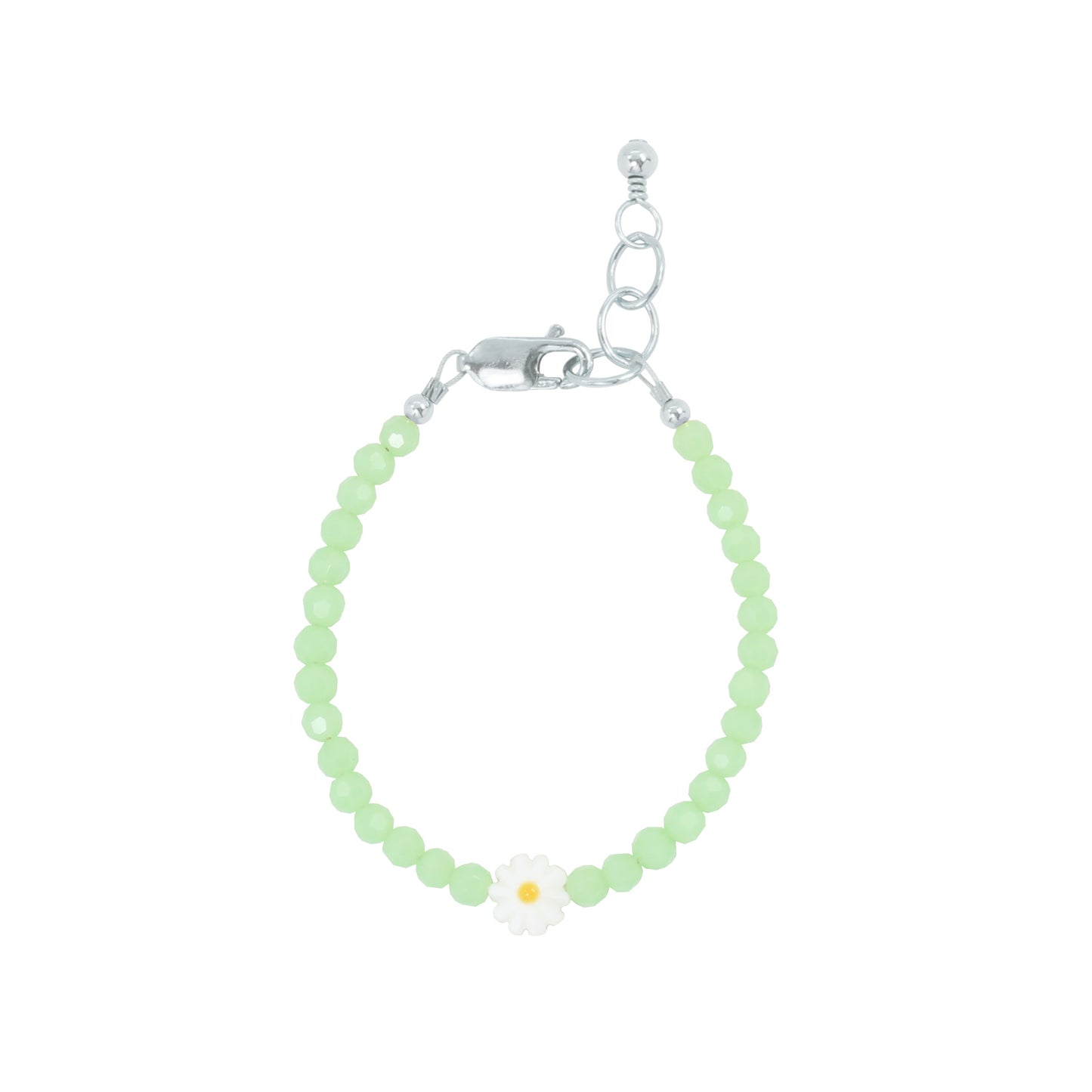 Load image into Gallery viewer, Daisy Adult Bracelet (Aloe 4MM Beads)
