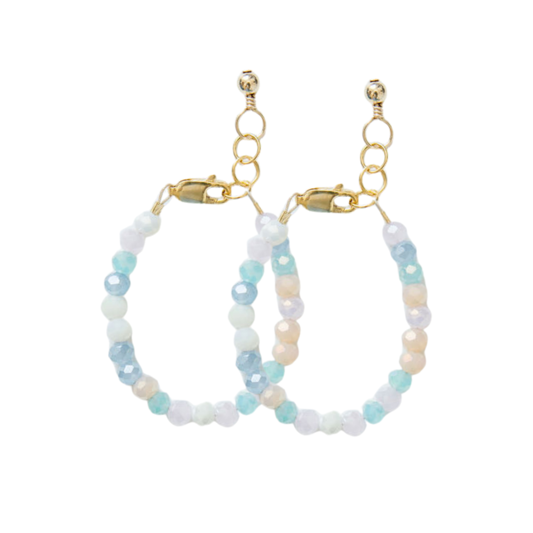 Pastel  Mom + Mini Bracelet set (4MM Beads)