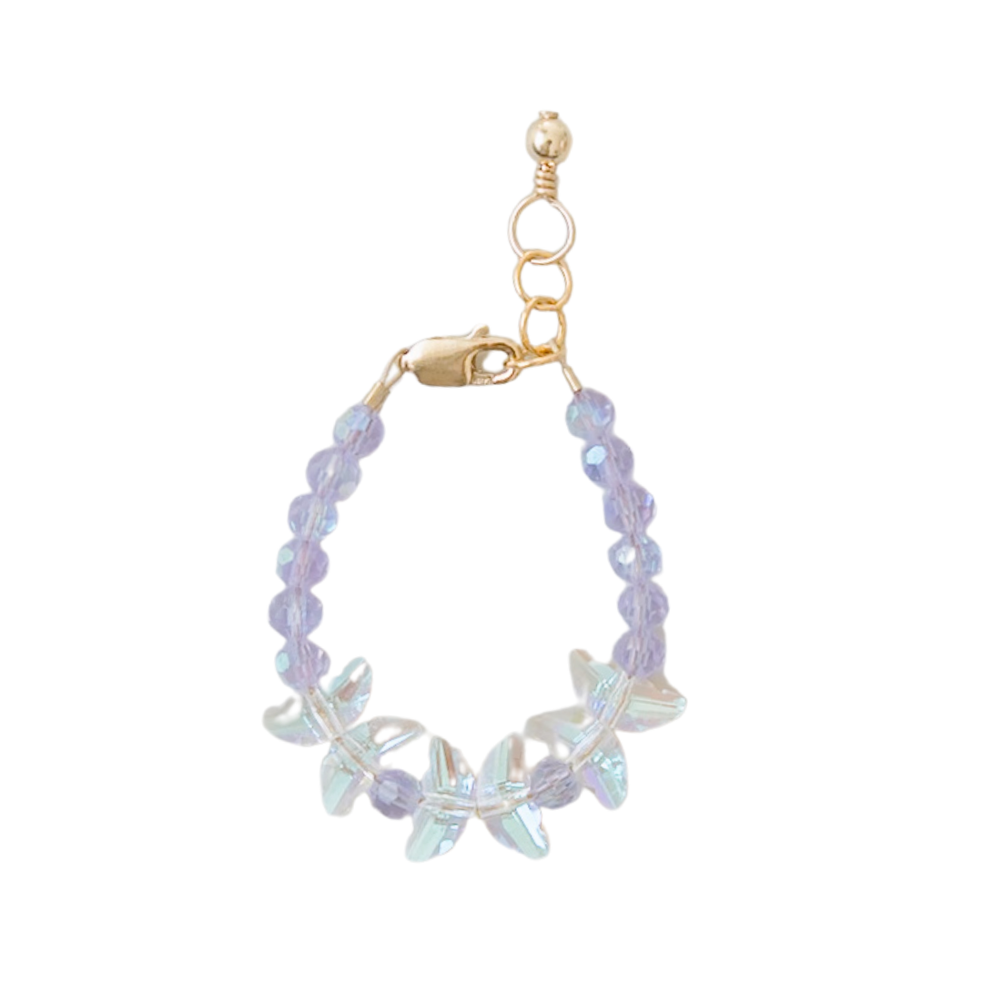 Lavender Flight Bracelet (4MM beads)