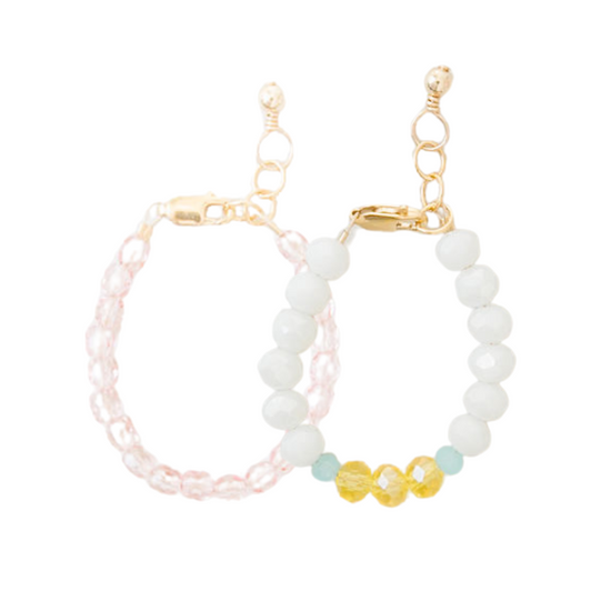 Princess Peach Bracelet Two-Pack (4mm + 6mm beads)