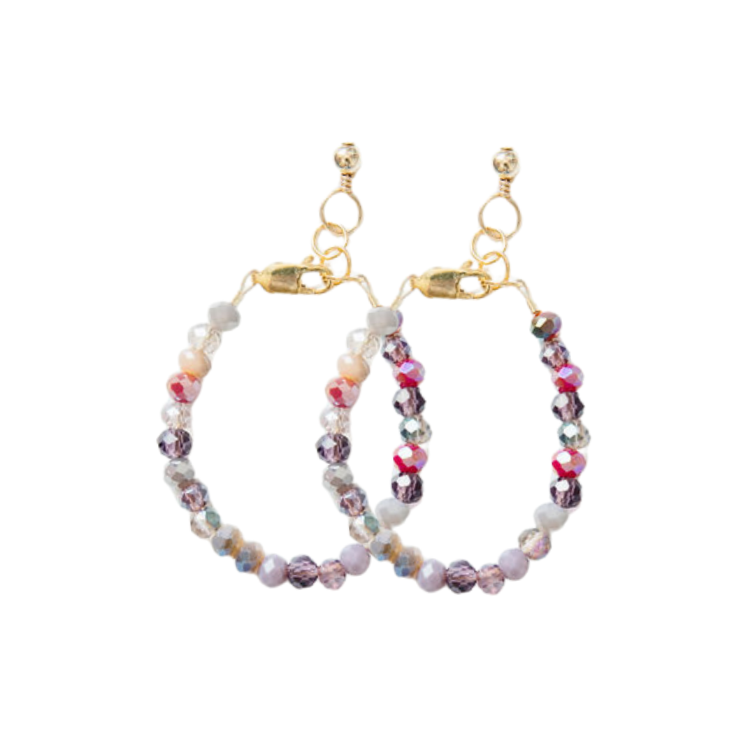 Dahlia Mom + Mini Bracelet set (4MM Beads)