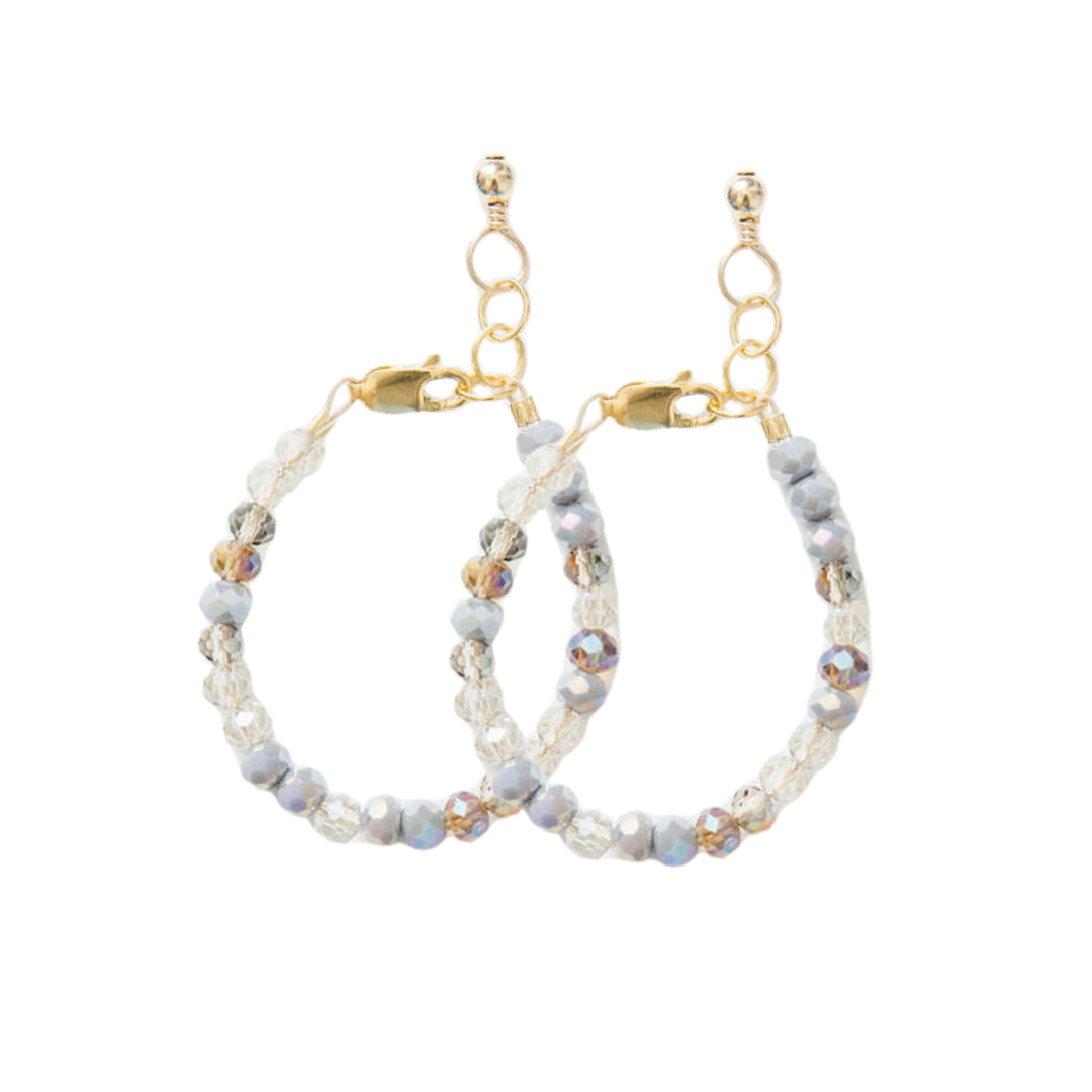 Porcelain Mom + Mini Bracelet set (4MM Beads)