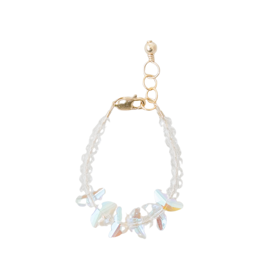Crystal Flutter Bracelet (4MM beads)