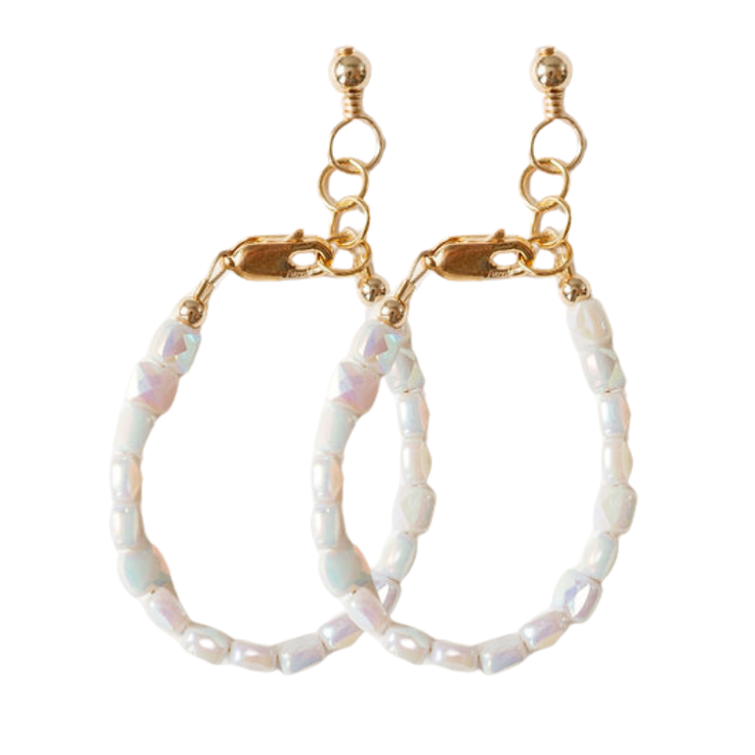 Opalite Mom + Mini Bracelet Set (4MM Beads)