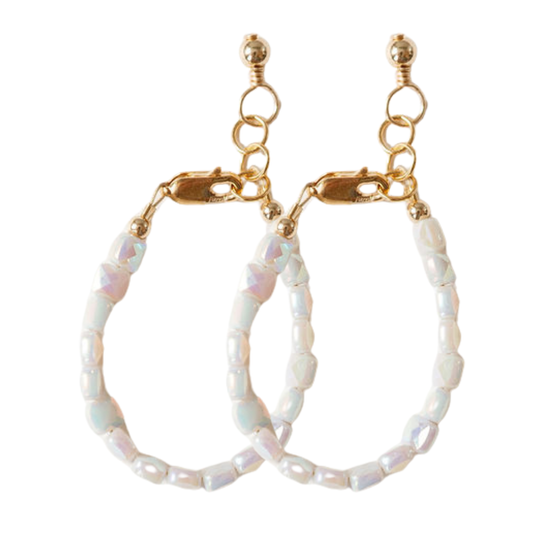 Opalite Mom + Mini Bracelet Set (4MM Beads)