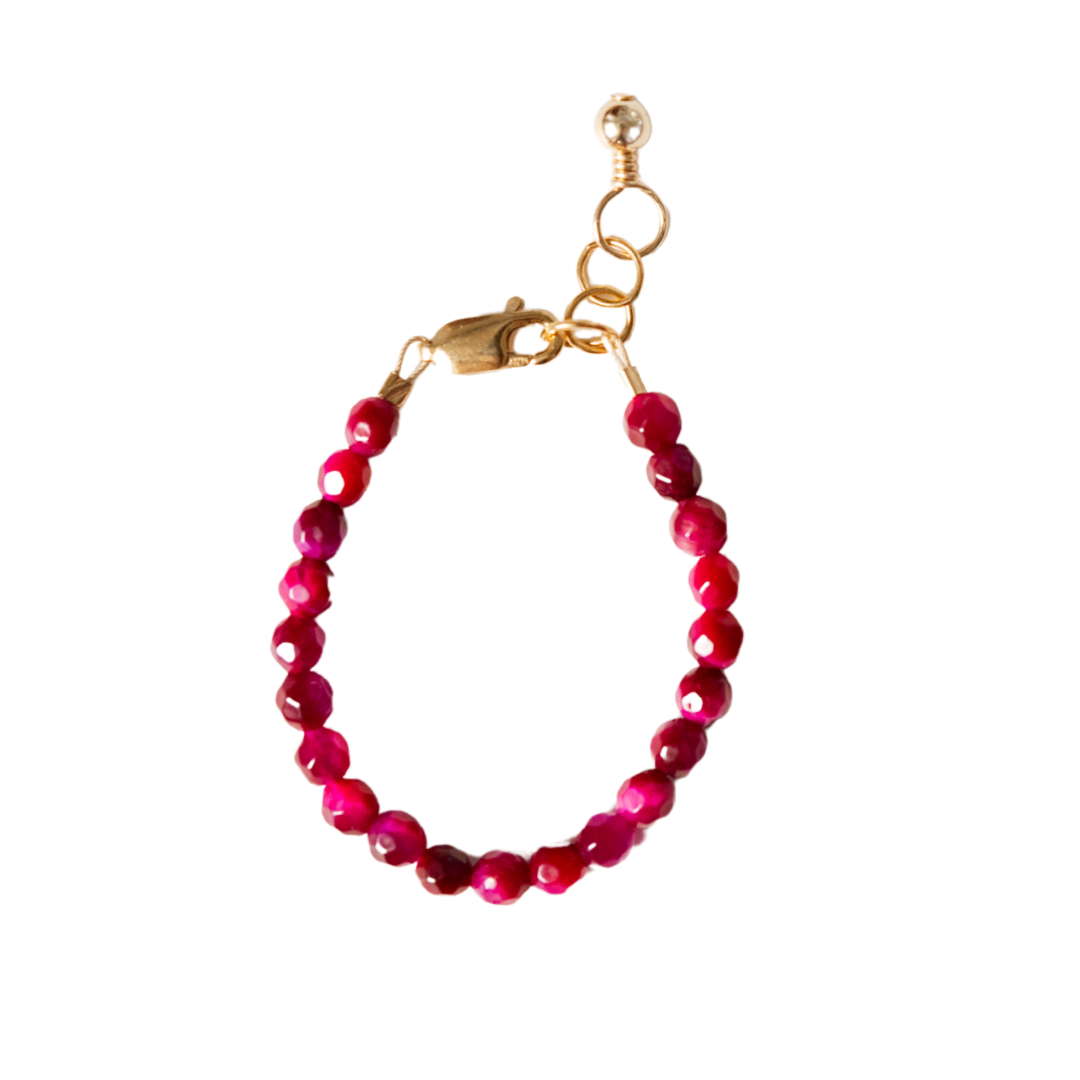 Fuchsia Bracelet (4MM beads)