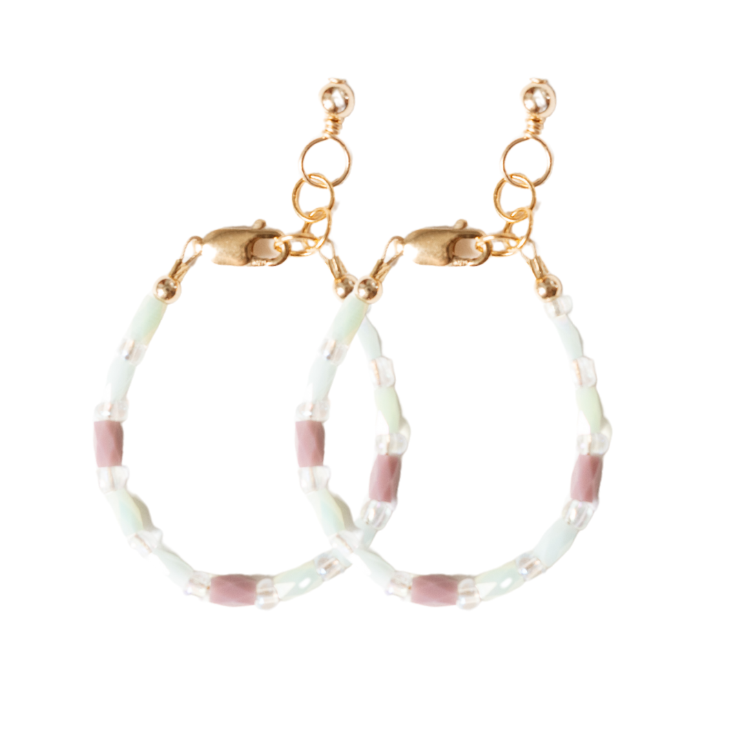 Afterglow Mom + Mini Bracelet set (3MM + 4MM Beads)