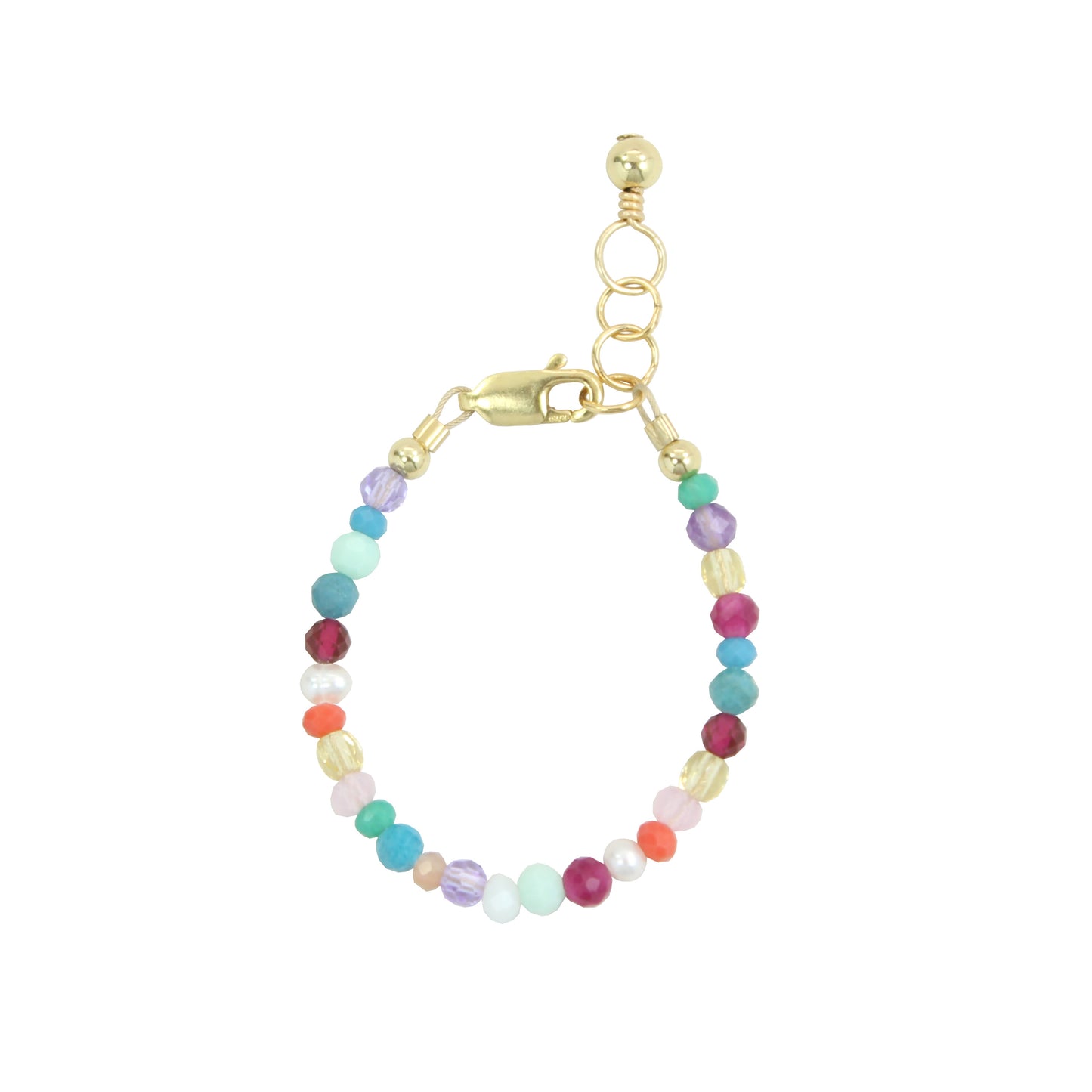 Load image into Gallery viewer, Confetti Baby Bracelet (3MM Beads)
