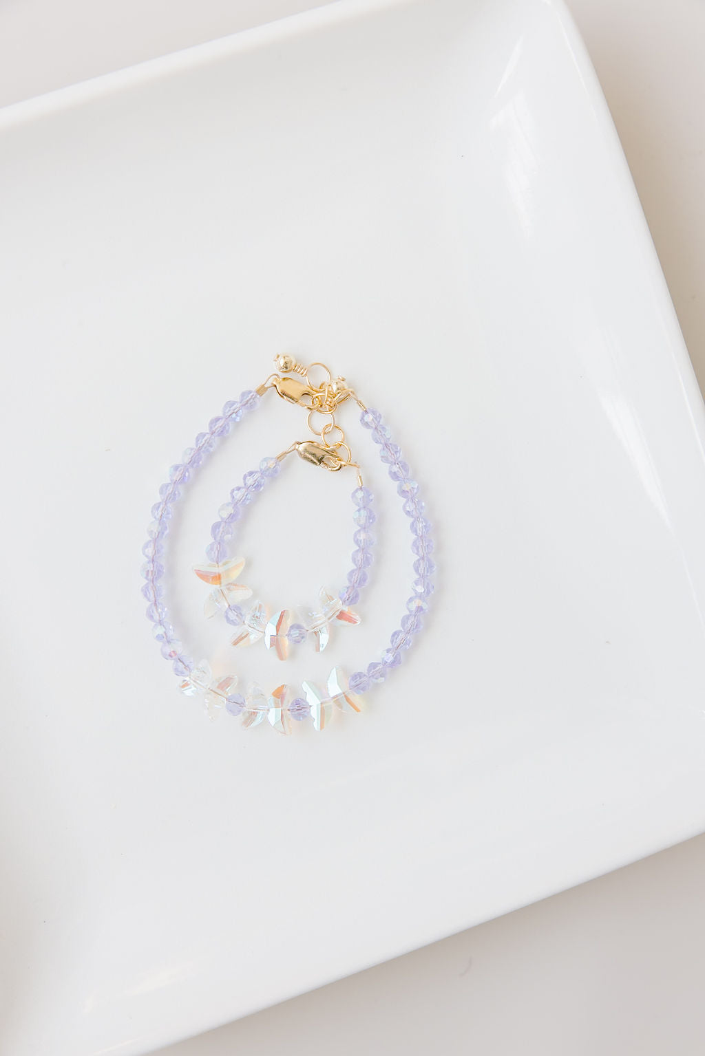 Lavender Flight Bracelet (4MM beads)