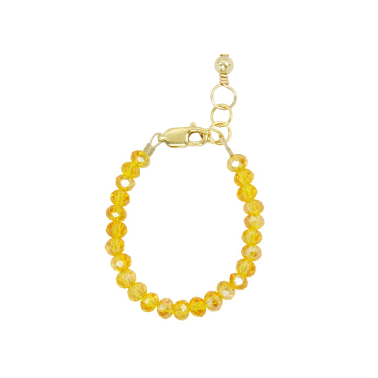 Goldenrod Baby Bracelet (4MM Beads)