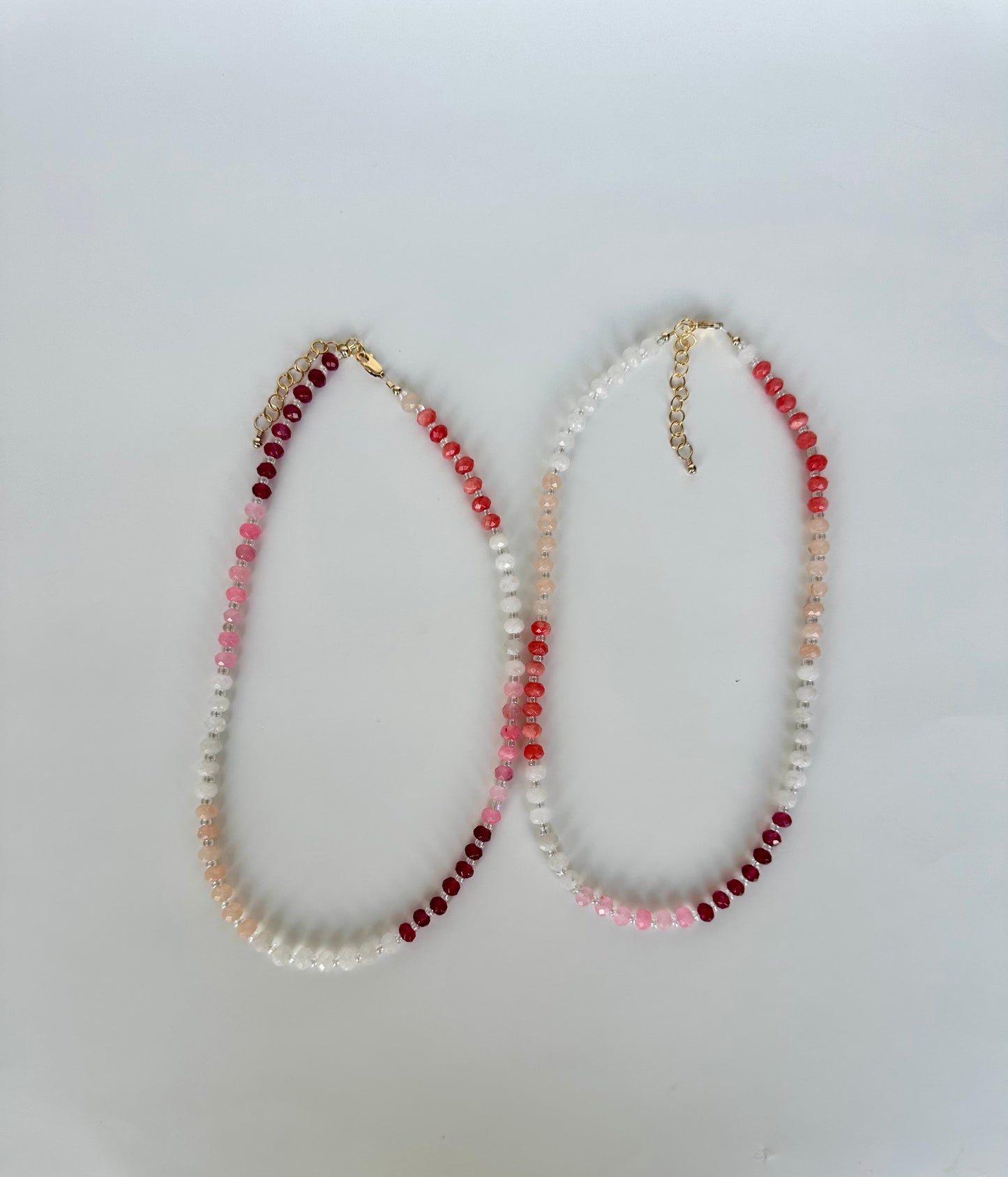 Blushing Berry Necklace (4MM x 6MM Beads)