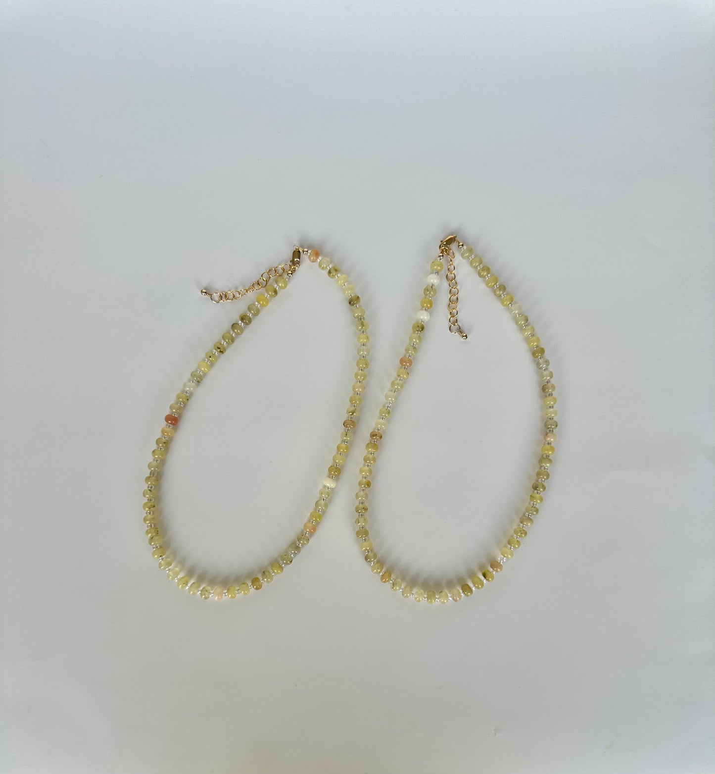 Lemon Meringue Necklace (6MM Beads)
