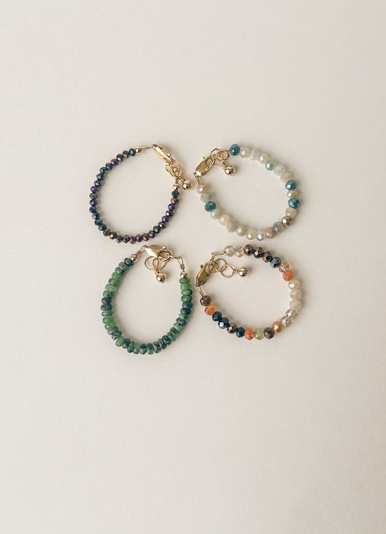 Harvest Glow Mom + Mini Bracelet Set (4MM Beads)