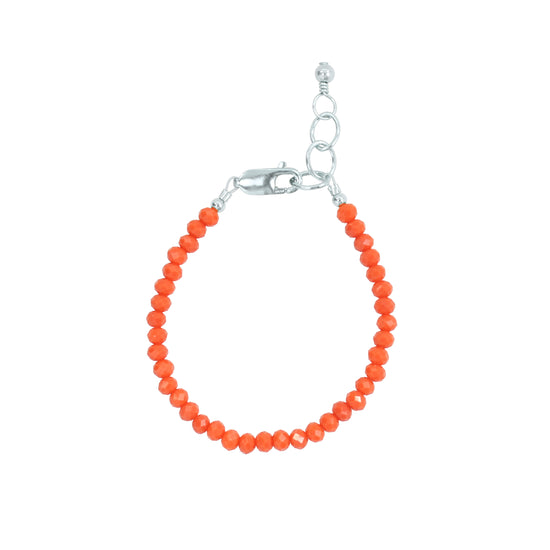 Load image into Gallery viewer, Pumpkin Adult Bracelet (4MM Beads)
