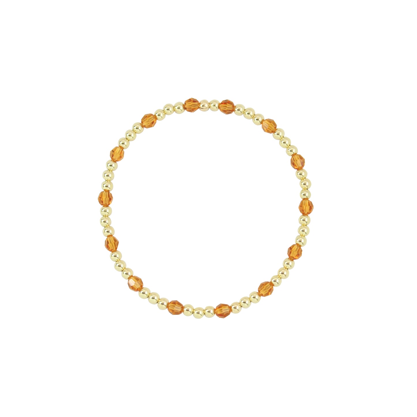 Load image into Gallery viewer, Stretchy November Birthstone Adult Dotted Bracelet (3MM + 4MM beads)
