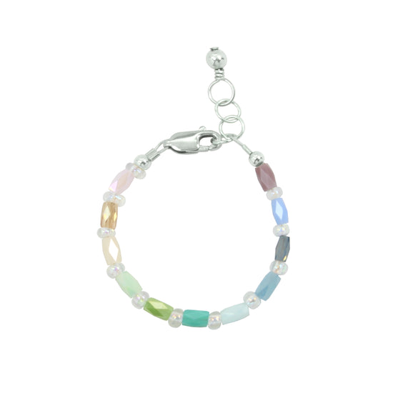 Load image into Gallery viewer, Technicolor Baby Bracelet (4MM Beads)
