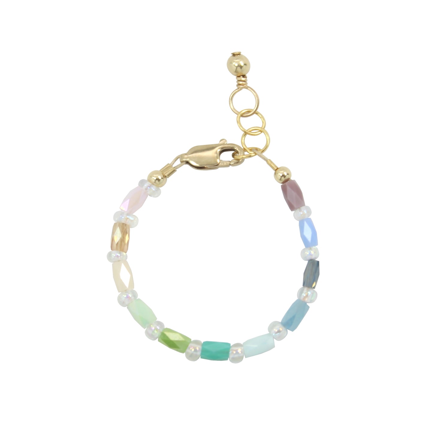Technicolor Baby Bracelet (4MM Beads)