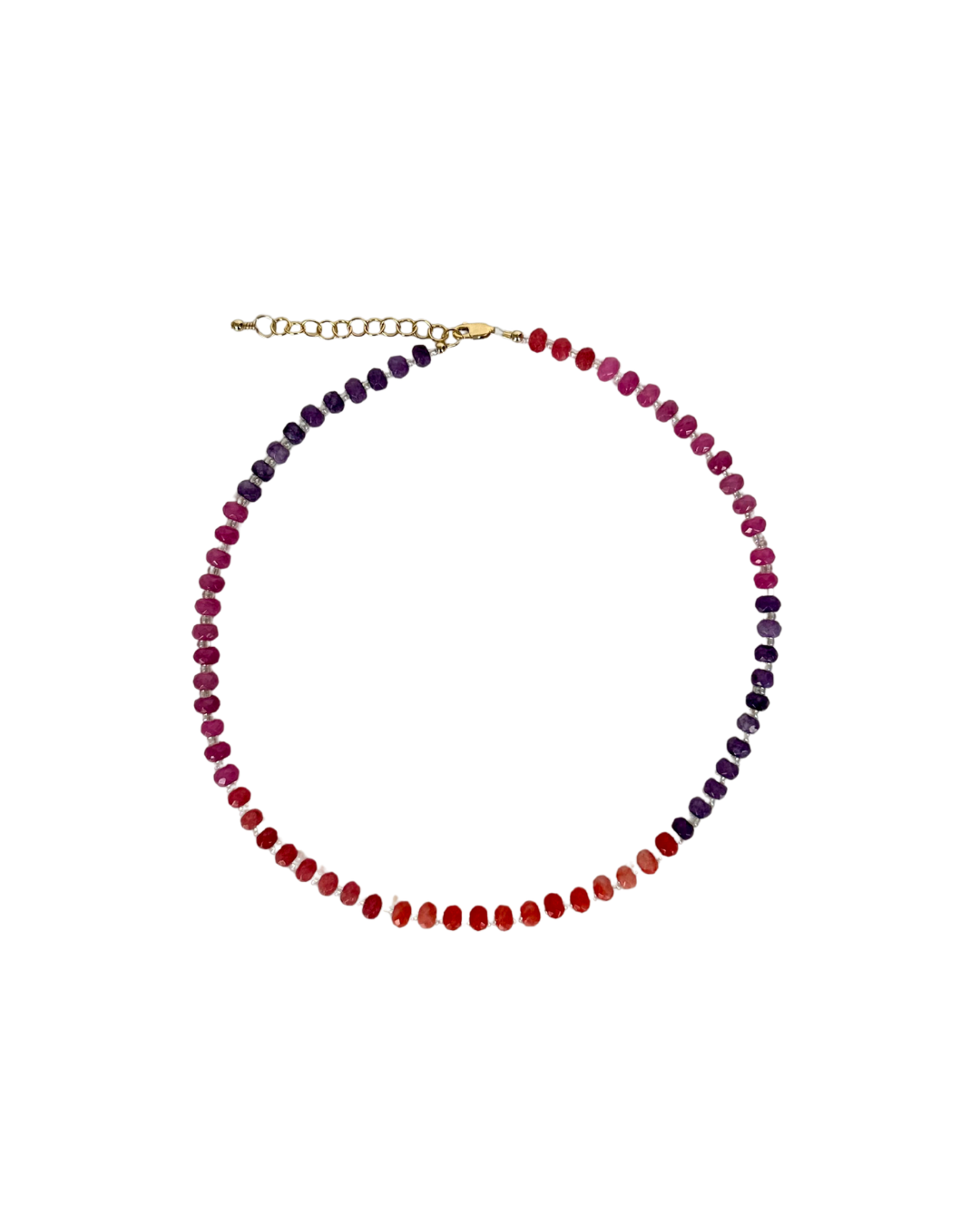 Sunset Sorbet Necklace (4MM x 6MM Beads)