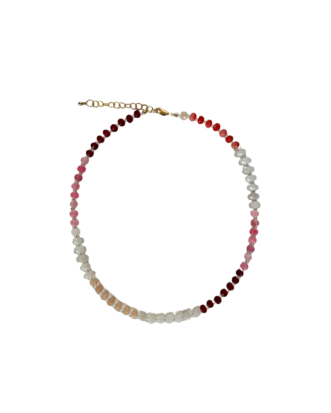 Blushing Berry Necklace (4MM x 6MM Beads)