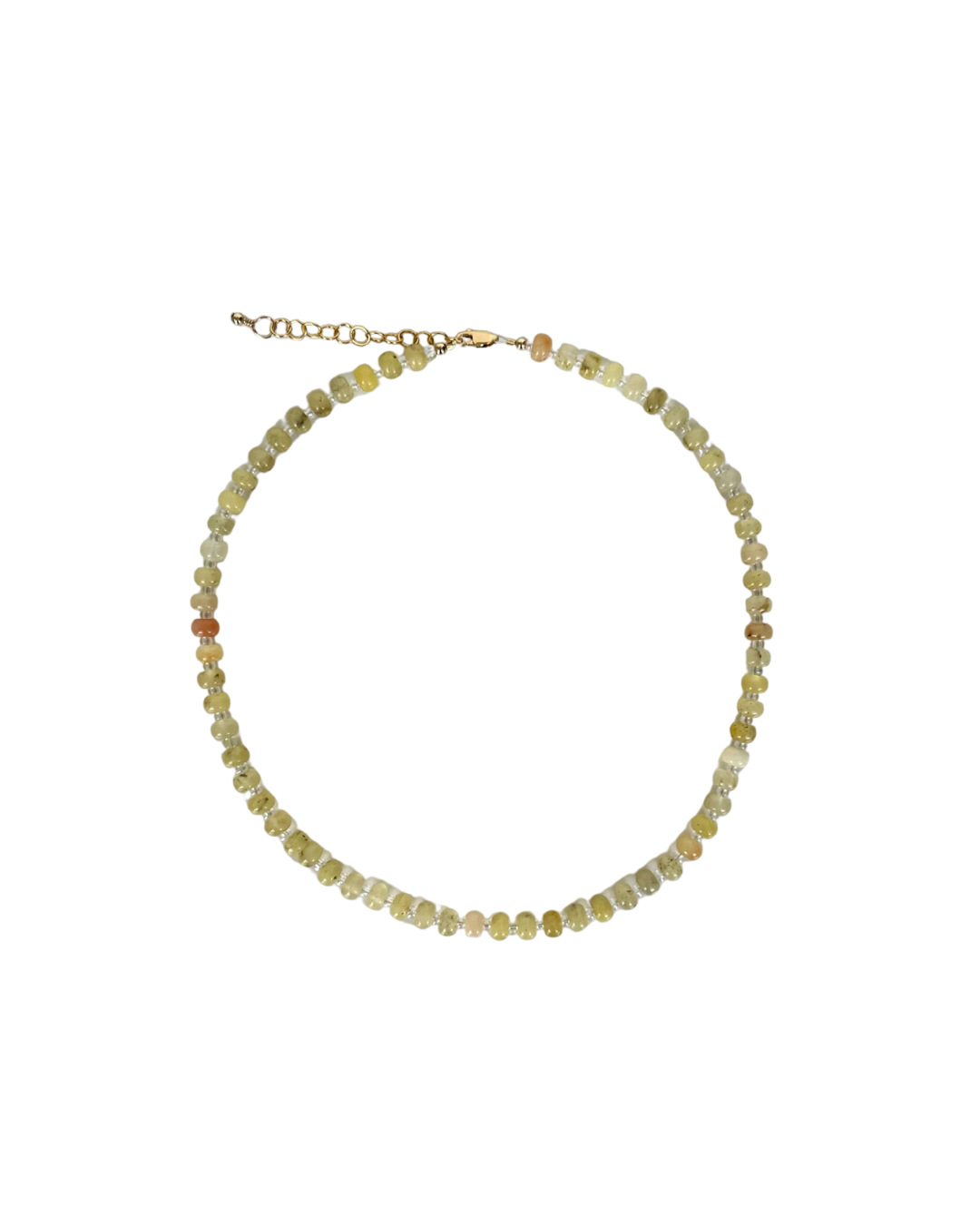 Lemon Meringue Necklace (6MM Beads)