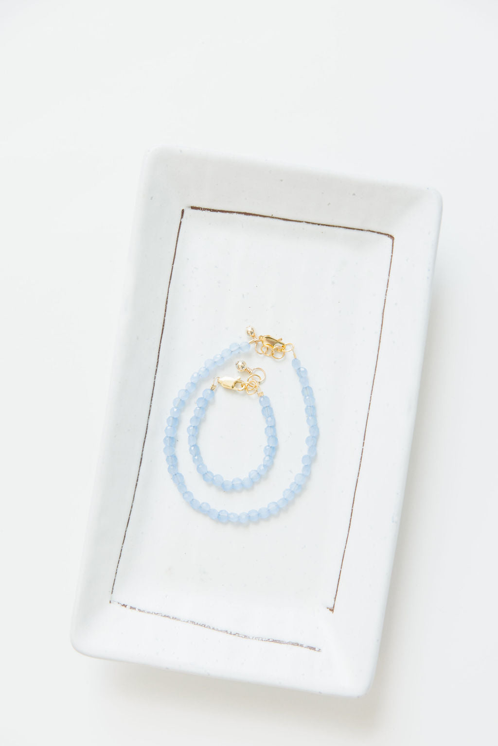 Lagoon  Mom + Mini Bracelet set (4MM Beads)