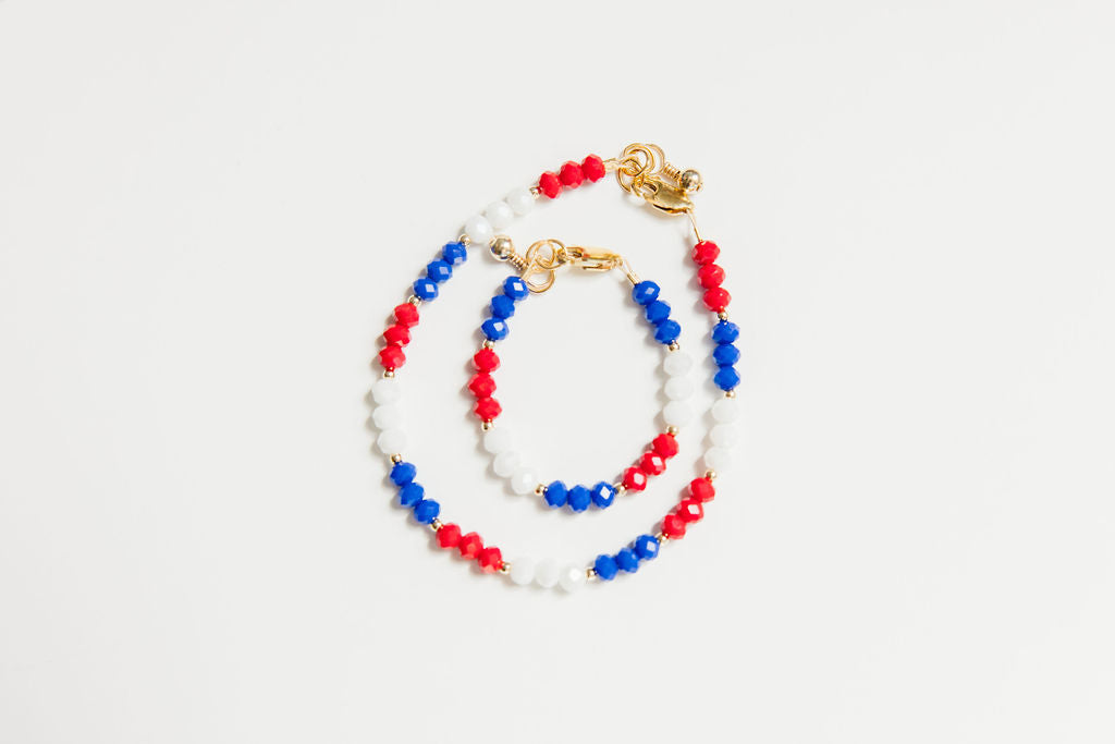 Patriotic 4-Pack Bracelet (4MM Beads)