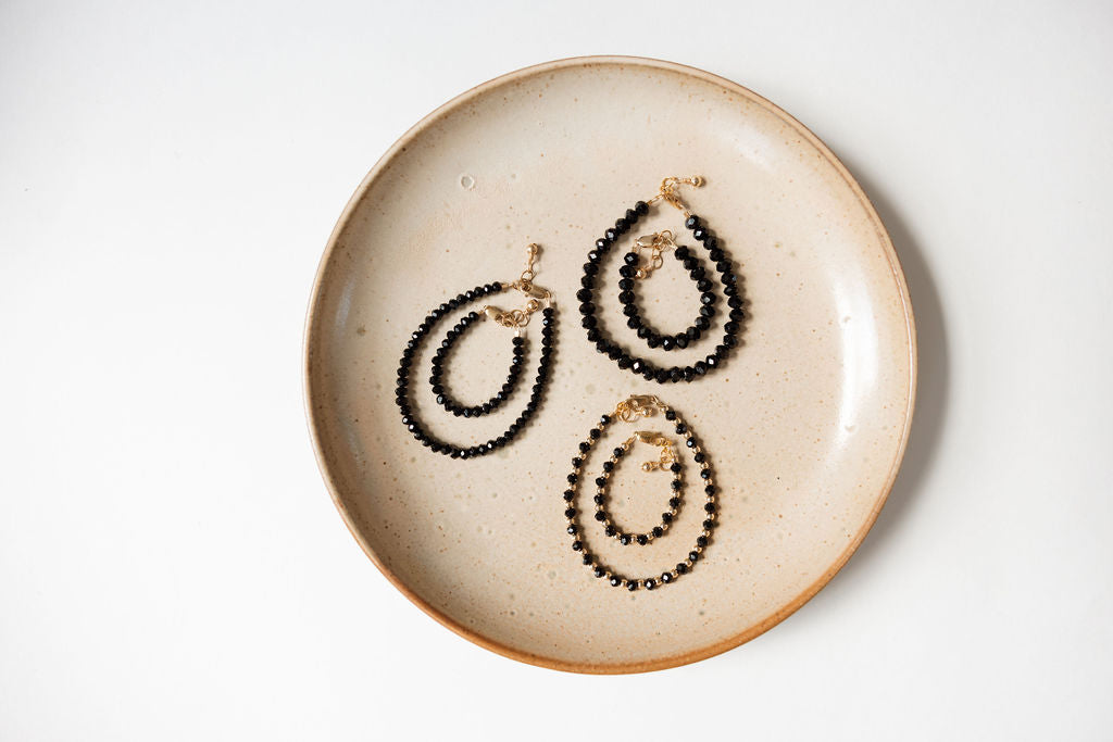 Midnight Baby Bracelet (6MM beads)