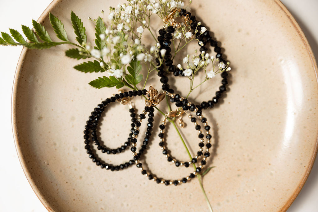 Midnight Baby Bracelet (6MM beads)