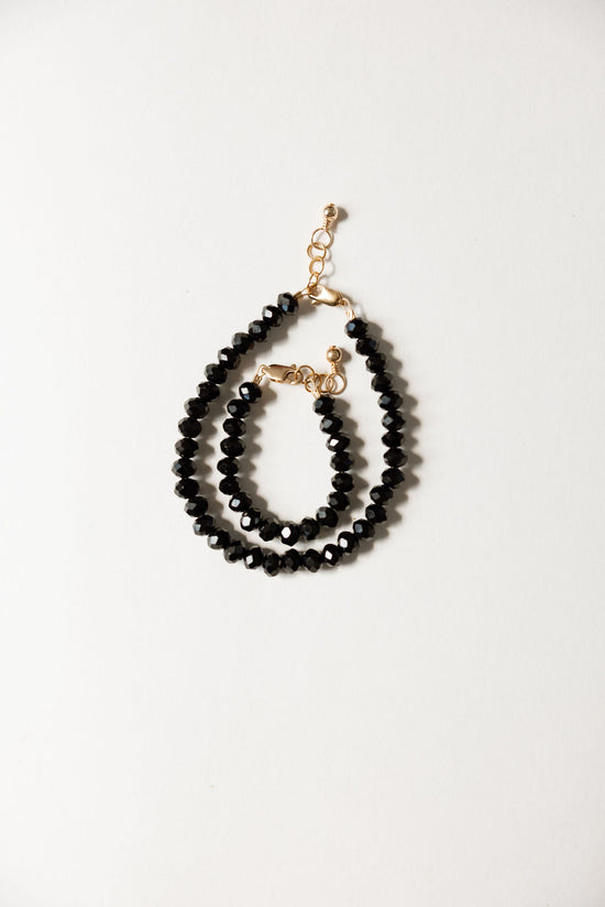 Midnight Baby Bracelet (6MM beads)