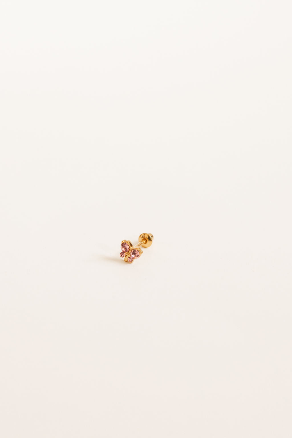 PINK Diamond Butterfly - Screw Back Earrings