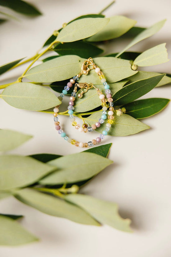Sprout Mom + Mini Bracelet set (4MM Beads)