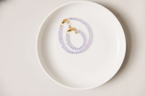 Haze Mom + Mini Bracelet set (4MM Beads)