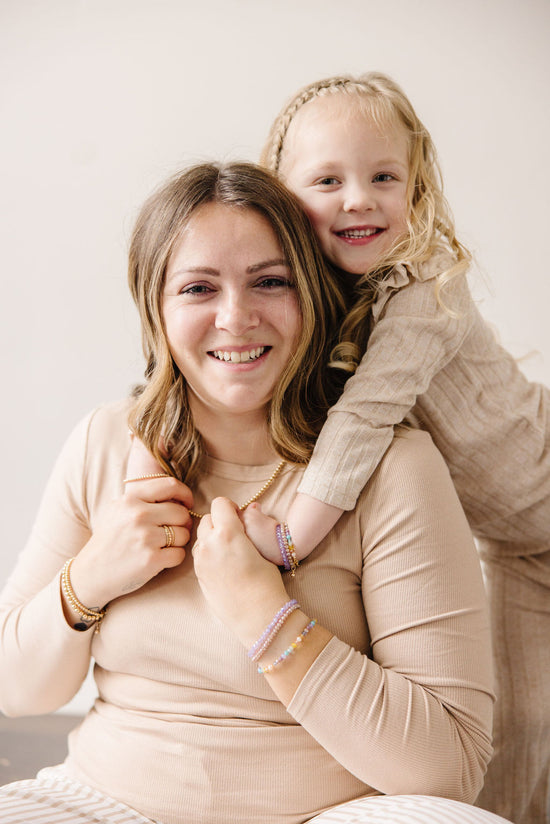 Terra Mom + Mini Bracelet set (4MM Beads)