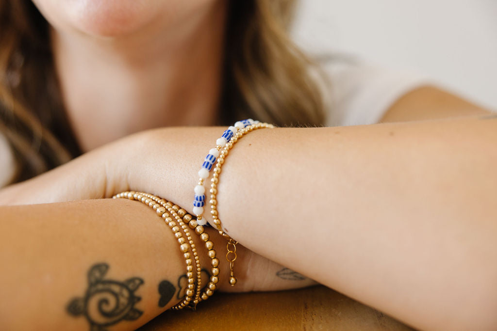 Antique Bracelet (2MM + 4MM beads)