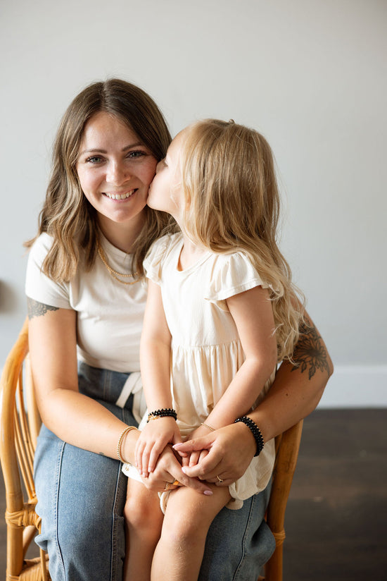Midnight Baby Bracelet (6MM beads)